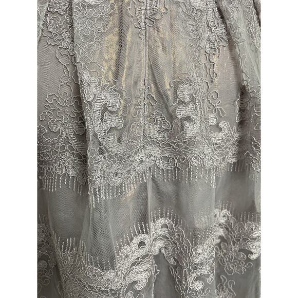 Cachet Dress Midi Strapless Embroidered Cocktail - Picture 10 of 12